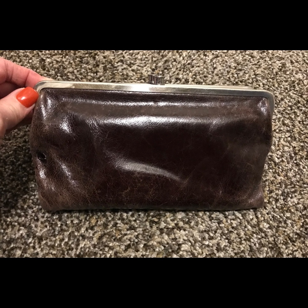 Hobo clutch wallet brown
